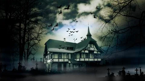 Haunted house Stock Photos