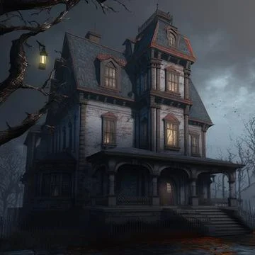 Haunted House Illustrations ~ Haunted House Vectors | Pond5