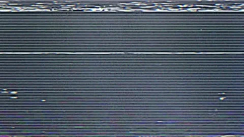 Haunted Old TV Screen, Noise Defect Glitch VHS, Thriller and Horror Stock Footage 328255839