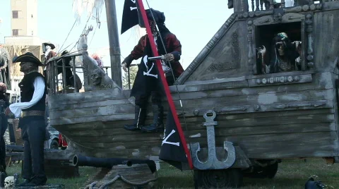 Haunted Pirate Ship Video stock 873663