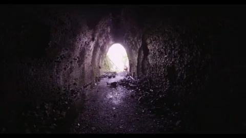 Haunted tunnel Stock Footage 78758540