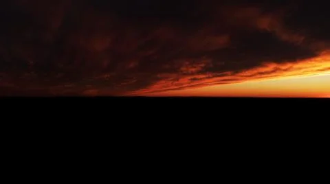 Haunting Clouds at Sunset Stock Photos