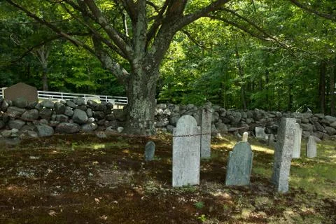 A Haunting Graveyard Stock Photos