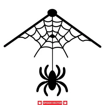 Haunting Huntsmen  Distinctive Spider Vector Graphics for Projects Stock Illustration