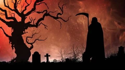 Haunting Smoke with Death Stock Footage 54224653