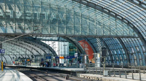 Hauptbahnhof, Berlin, Germany Stock Footage 26493982