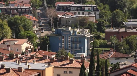 Hauses in a small town 스톡 동영상 47176891