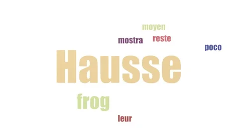 Hausse Tag Cloud Animated Isolated On White 库存影片 107244906