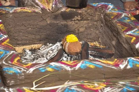 Havan Kund Stock Photos