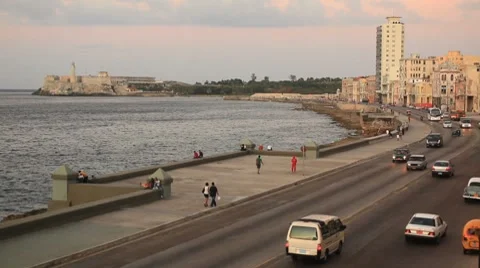 Havana Cuba Traffic 库存影片 7762161