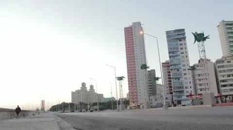 Havana Malecon Stock Footage 12185411