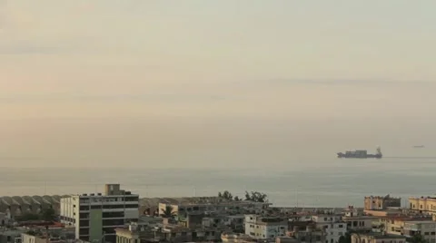 Havana at sunset Stock Footage 12185829