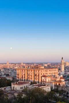 Havana at sunset Stock Photos