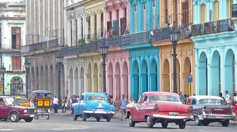 Havana traffic Video stock 46255414
