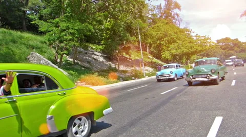 Havana traffic Stock Footage 46670669