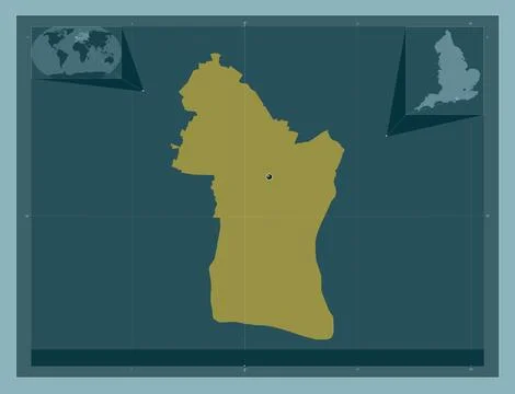 Havant, England - Great Britain. Solid color shape Stock Illustration