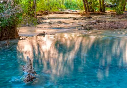 Havasu Creek Reflected Light Foto stock