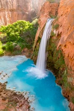 Havasu Falls Tranquility Stock Photos