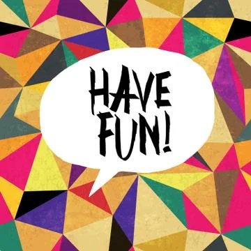 Have fun! Colorful aged triangles pattern. Grunge layers can be easy editable Illustrazione stock