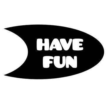 Have fun stamp on white Stock-Illustration