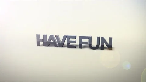 Have Fun Text Animation Stock Footage 66112904