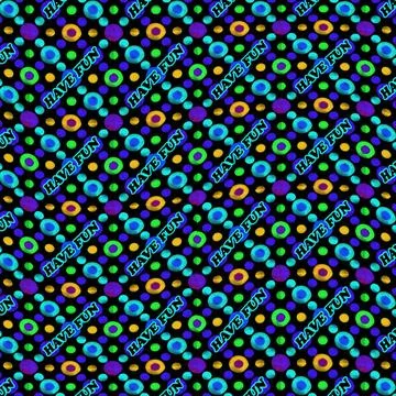 Have Fun Text Multicolored Pattern Digital art style have fun text over de... Stock Photos