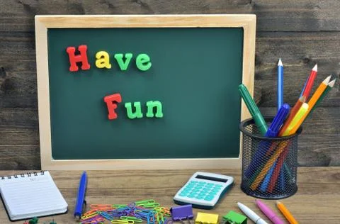 Have Fun word Stock Photos