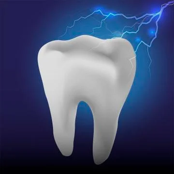 Have a hypersensitive teeth, toothache. Stock Illustration