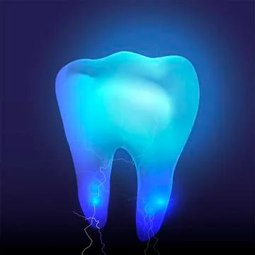 Have a hypersensitive teeth, toothache. Stock Illustration