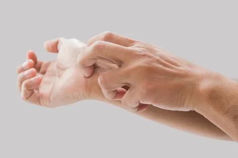 Have a itching. Stock Photos