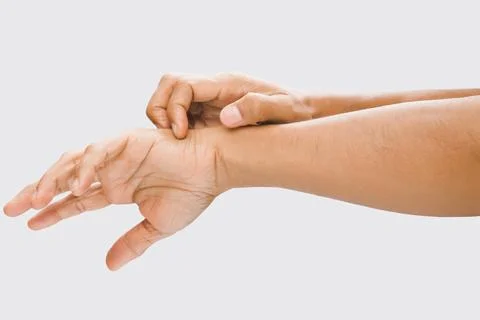 Have a itching. Stock Photos