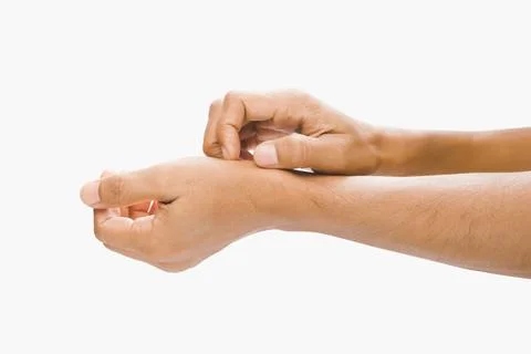 Have a itching. Stock Photos