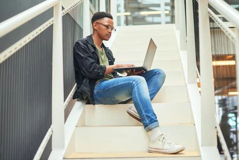 Have a lot of tasks to keep track Technology helps. a young businessman using a Foto stock