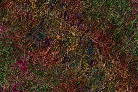 Have mixed different color thread texture and background closeup abstract Illustrazione stock