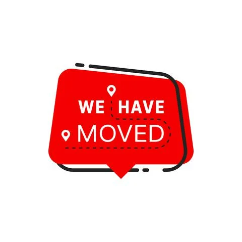 Have move icon, speech bubble, location pin, route Stock Illustration