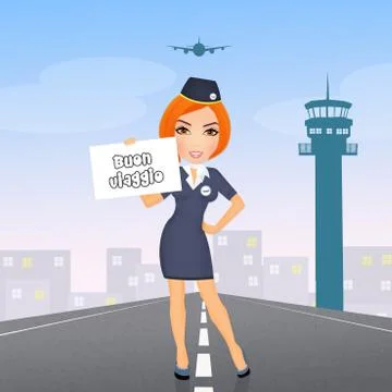 Have a nice trip! Stock Illustration