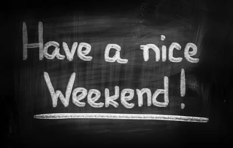Have A Nice Weekend Concept Illustrazione stock