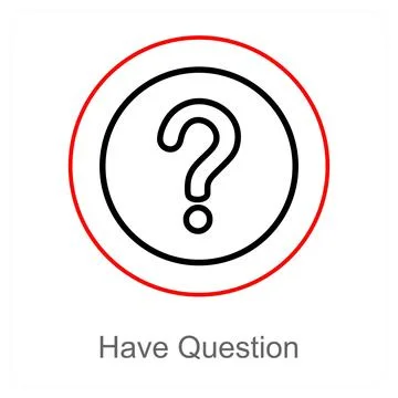 Have Question and query icon concept Ilustração Stock