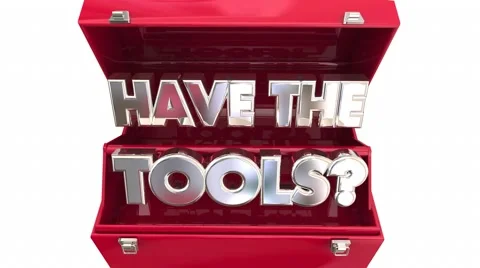 Have the Tools 3d Words Questions Toolbox Animation Stock Footage 60639244