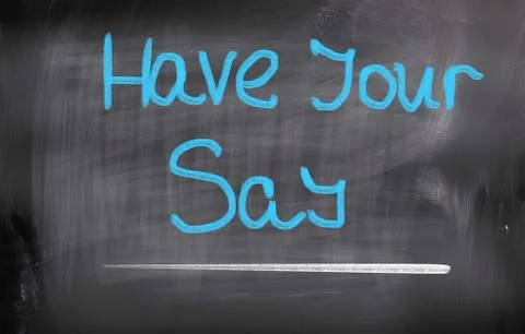 Have your say concept Stock Illustration