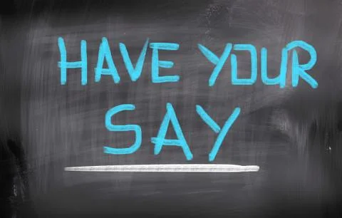 Have your say concept Illustrazione stock