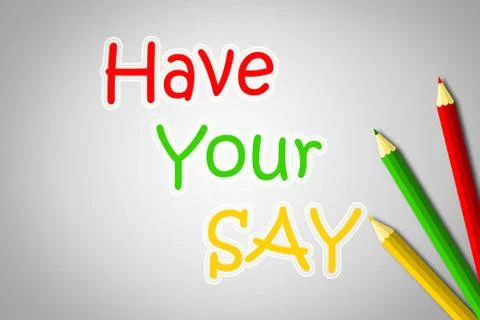 Have your say concept Stock Illustration