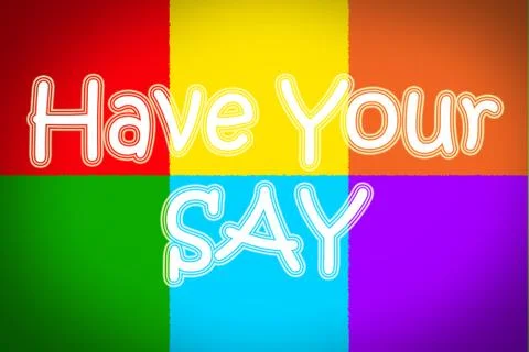 Have your say concept Stock Illustration