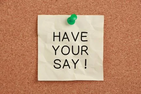 Have Your Say Stock Photos