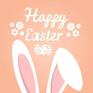 Have Yourself a Very Happy Easter | Easter Bunny Ears Vector Stockillustratie