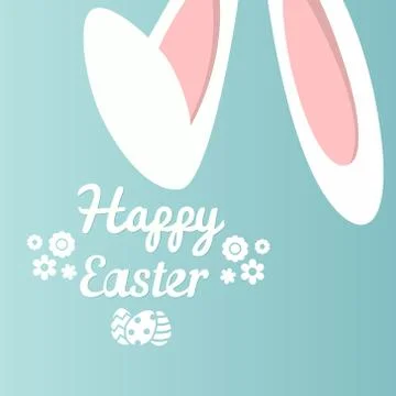 Have Yourself a Very Happy Easter | Easter Bunny Ears Vector Stockillustratie