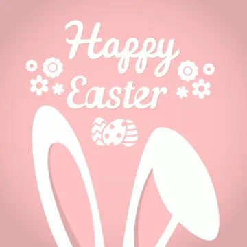 Have Yourself a Very Happy Easter | Easter Bunny Ears Vector Stockillustratie