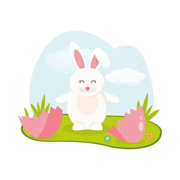 Have Yourself a Very Happy Easter Easter Bunny Ears Vector illustration 스톡 일러스트