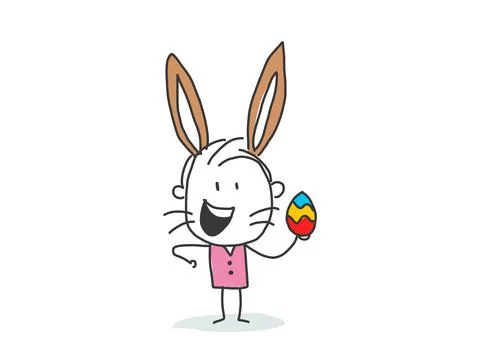 Have Yourself a Very Happy Easter | Easter Bunny Ears Vector Stock Illustration