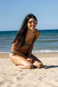 Having fun on the beach Stock Photos